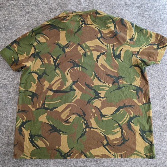 Polo Ralph Lauren T Shirt Mens 3XB (Big) Green Brown Camouflage Pocket Casual - Picture 4 of 9